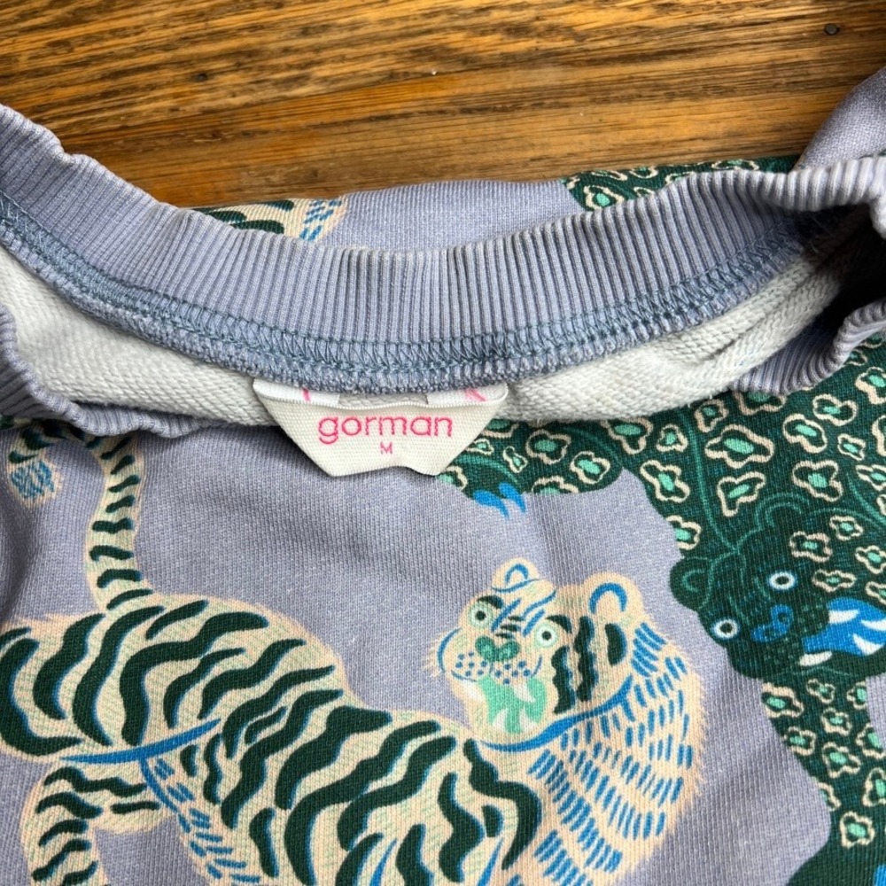 Gorman x Camilla Perkins Sweater - Tiger Queen - Medium - 100% Organic Cotton - Picture 7 of 11